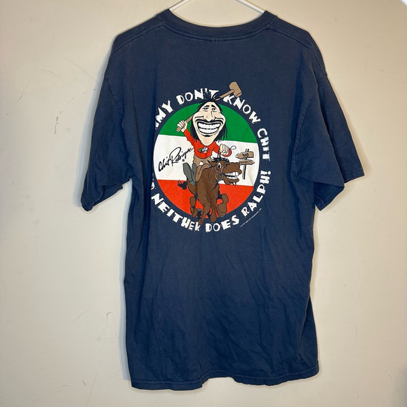 Men's Tultex Graphic T-shirt XL Blue - Picture 2 of 4